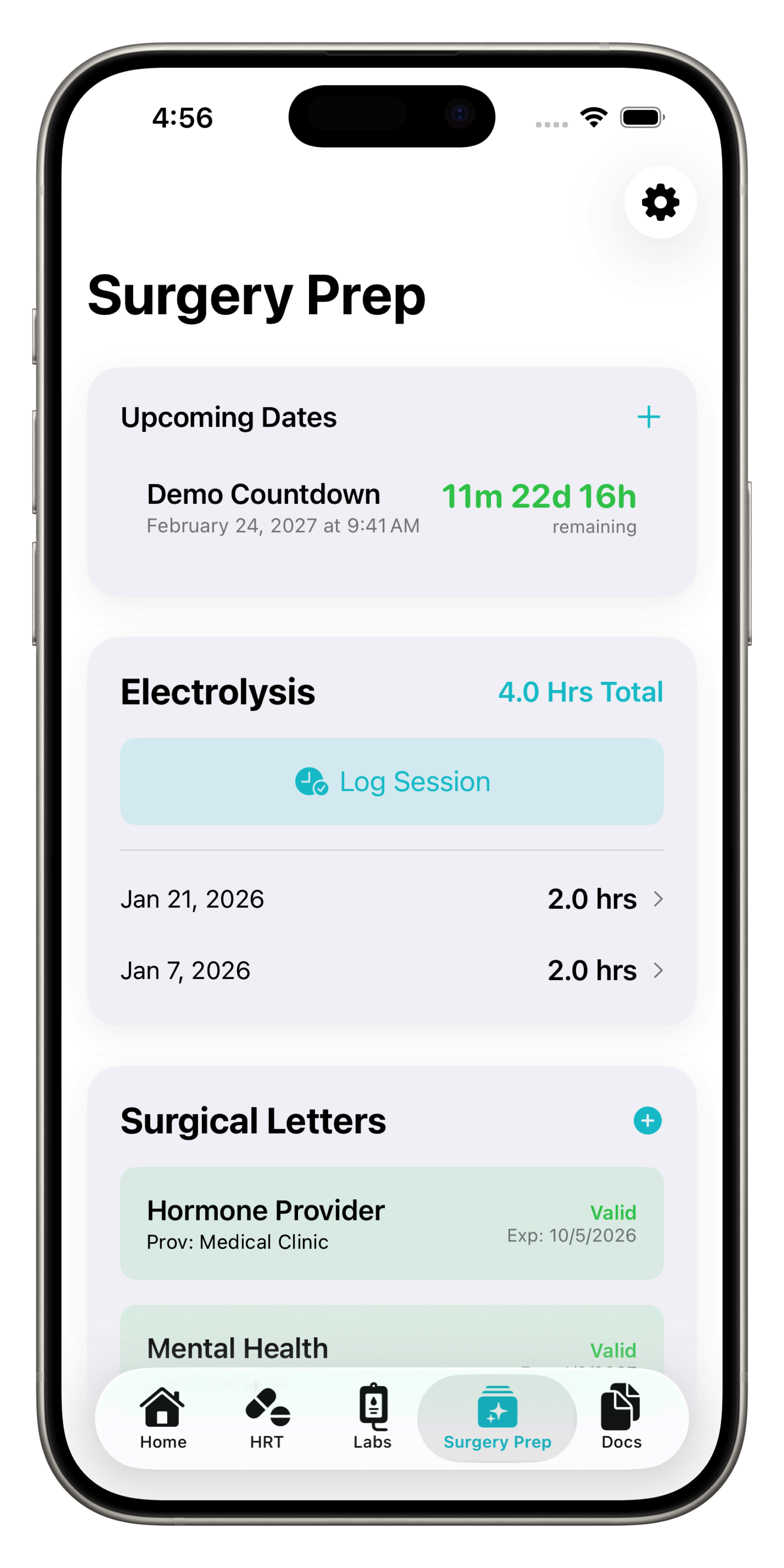 Surgery Prep Screen